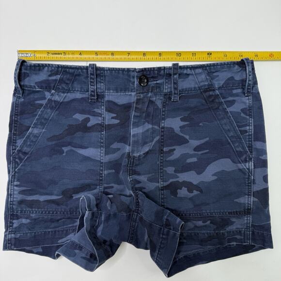 G1 Goods Clothing Shorts Blue Size 2 Camouflage Pattern Utility Peace Issue - Picture 5 of 9